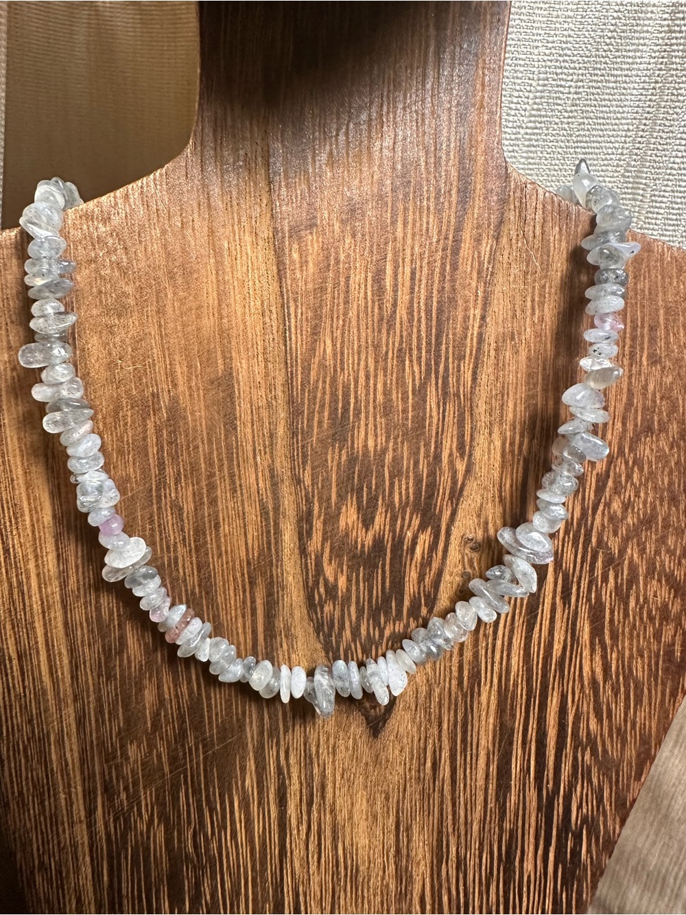 Labradorite Crystal Chips Necklace - Blue Flash - Picture 4 of 10